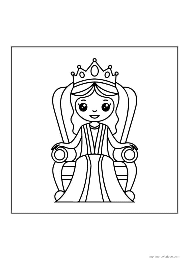 coloriage reine reine esther 25 - dessin gratuit &agrave; imprimer