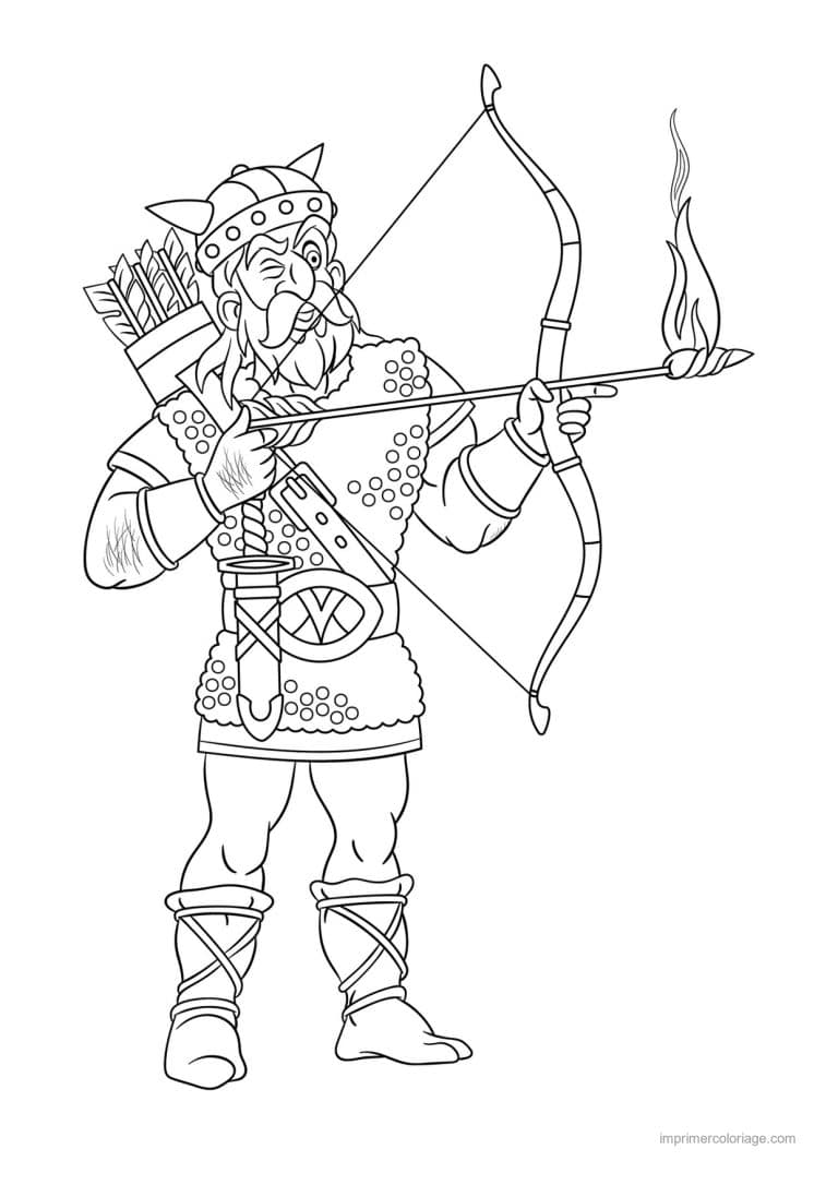 coloriage viking enfant viking 03 - dessin gratuit &agrave; imprimer