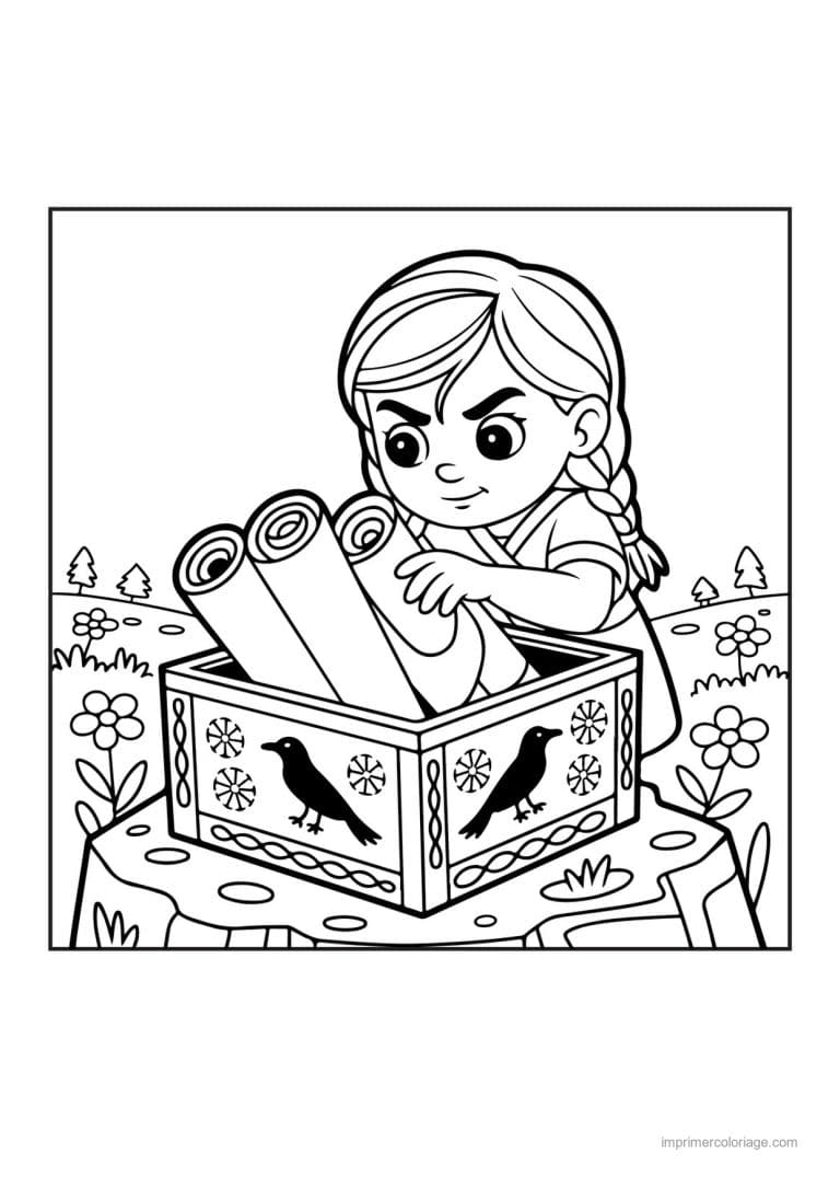 coloriage viking fille viking 13 - dessin gratuit &agrave; imprimer