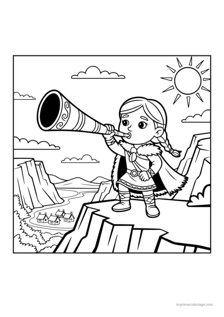 coloriage viking fille viking 15 - dessin gratuit &agrave; imprimer