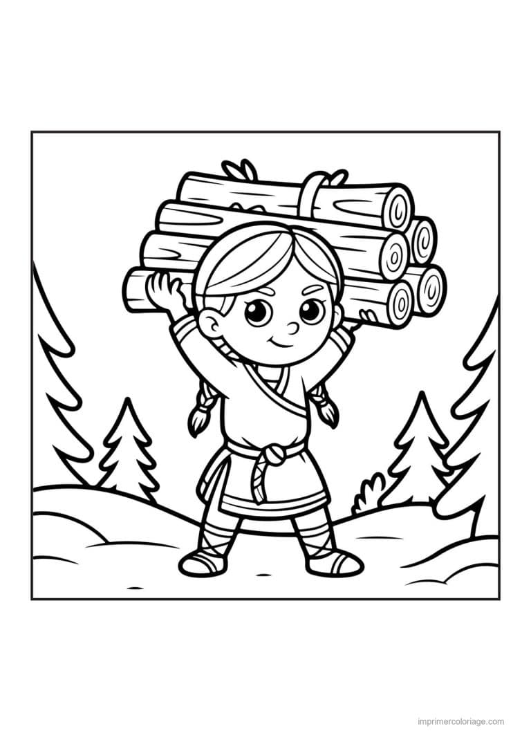 coloriage viking fille viking 16 - dessin gratuit &agrave; imprimer
