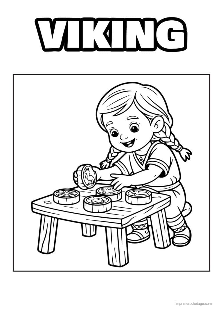coloriage viking fille viking 20 - dessin gratuit &agrave; imprimer